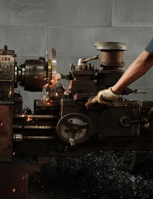 Machine used to shape the flange